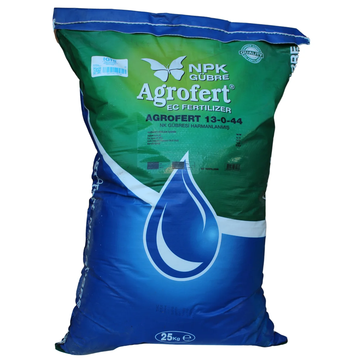 Agrofert 13-0-44 NPK Gübre 25 Kg - Yüksek Potasyumlu Suda Çözünür NK Gübre (Meyve ve Olgunlaşma Destekleyici) ürünü