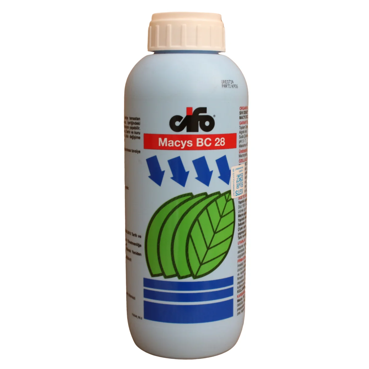 Cifo Macys BC 28 Bitkisel Menşeli Sıvı Organik Gübre – %100 Macrocystis Integrifolia Deniz Yosunu Biyostimülanı ürünü