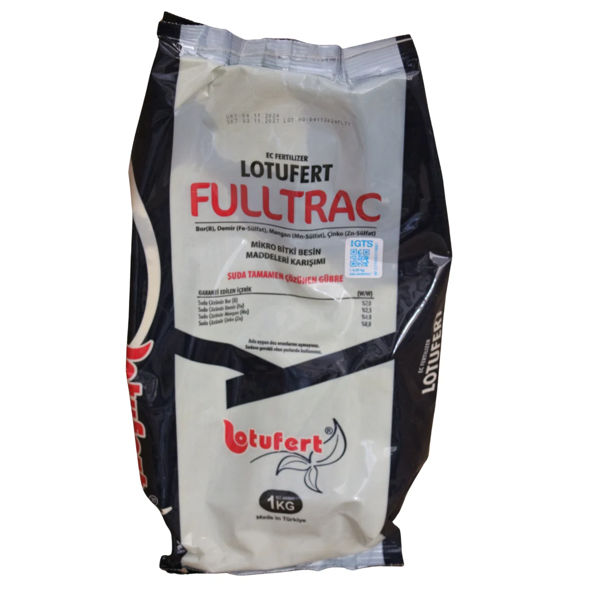 Lotufert Fulltrac 1 kg Mikro Element Gübre - Bor, Demir, Mangan ve Çinko Karışımlı Yaprak Gübresi ürünü