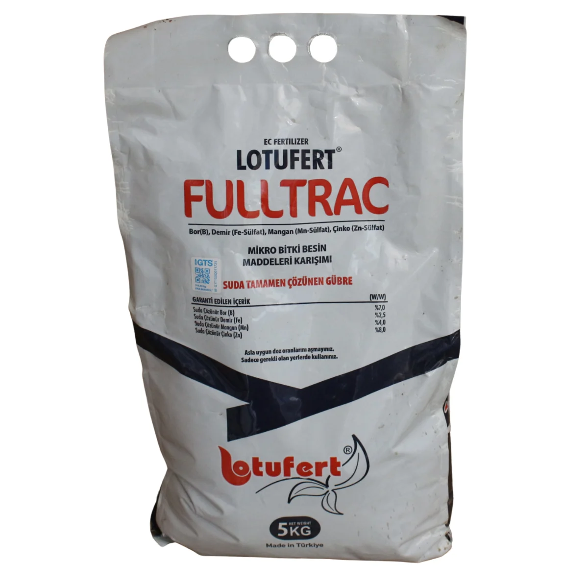 Lotufert Fulltrac 5 kg Mikro Bitki Besin Maddeleri Karışımı - Bor, Demir, Mangan ve Çinko İz Element Gübresi ürünü