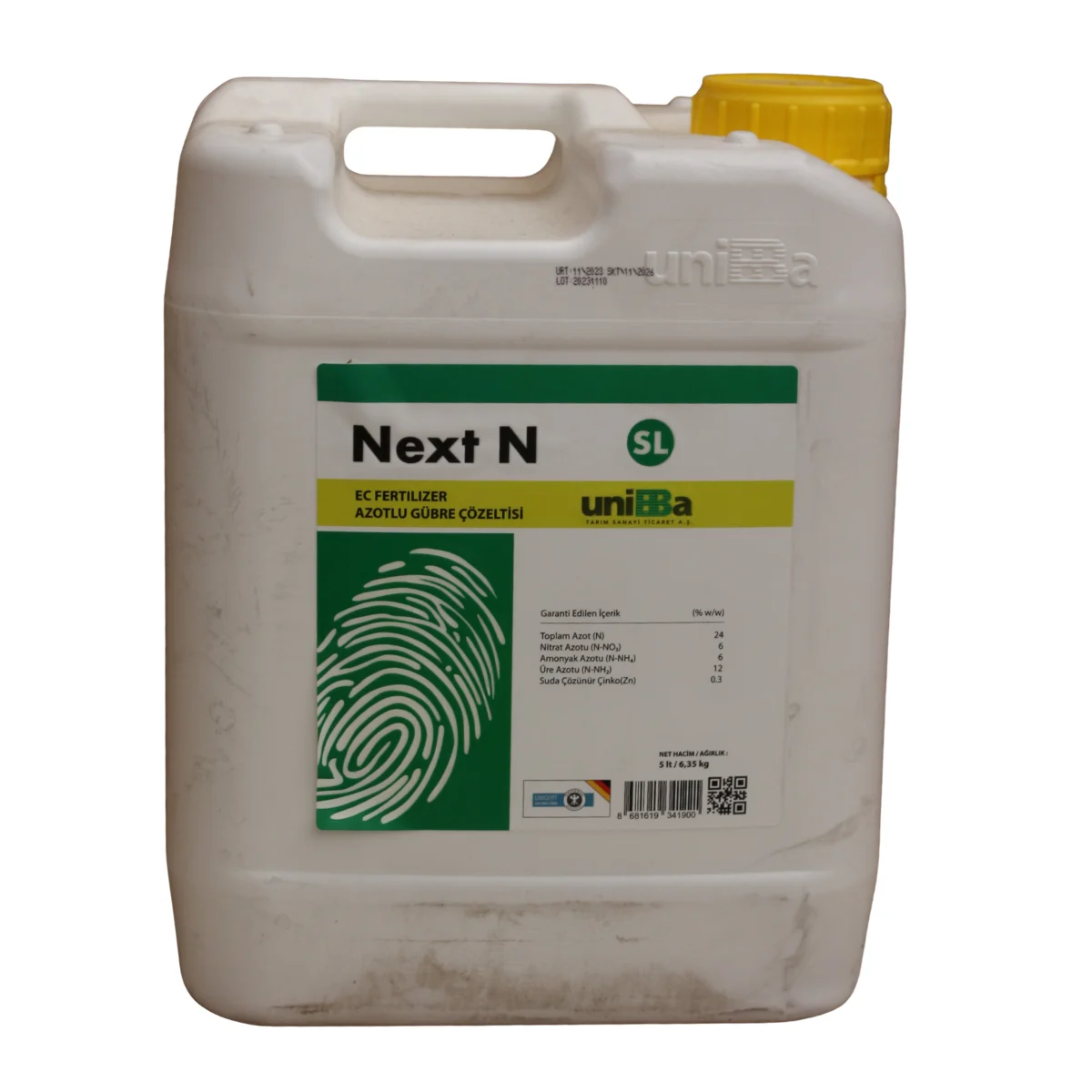 Next N SL EC Fertilizer 5 L Yüksek Azotlu Sıvı Gübre Çözeltisi EC Form Bitki Besini Hızlı Büyüme ve Yeşil Aksam Gelişim Destekleyici ürünü