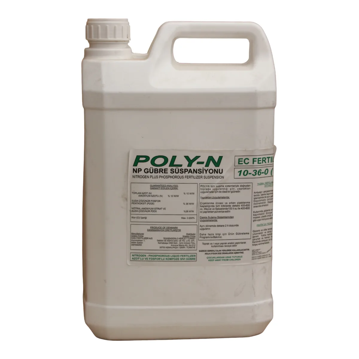 Poly-N NP Gübre Süspansiyonu 5 L Yüksek Fosforlu Azotlu Sıvı Gübre Kök Gelişim ve Çiçeklenme Destekleyici Bitki Besini ürünü