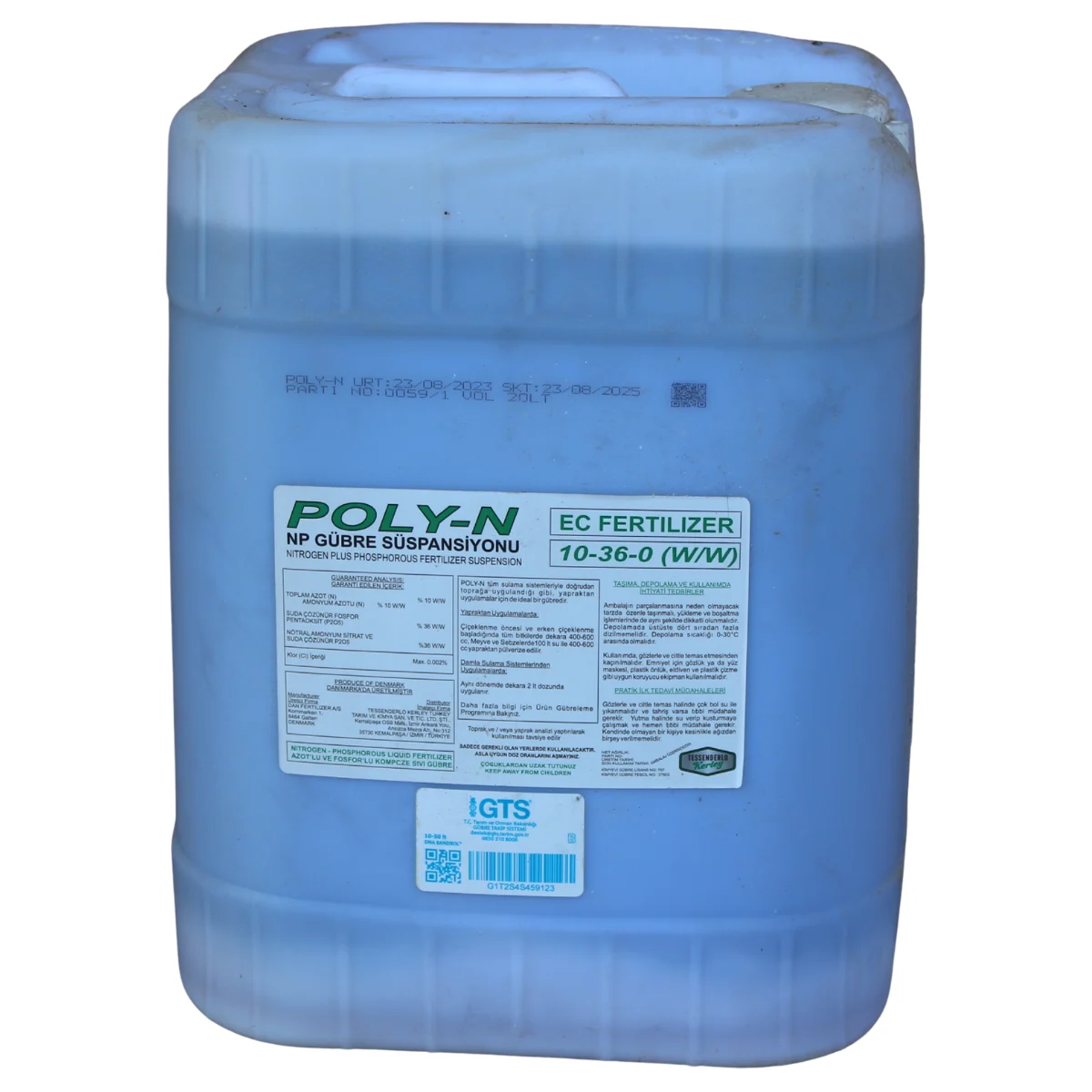 Polyn NP Gübre Süspansiyonu 10-36-0 (W/W) - Yüksek Fosforlu Sıvı NP Gübresi ürünü
