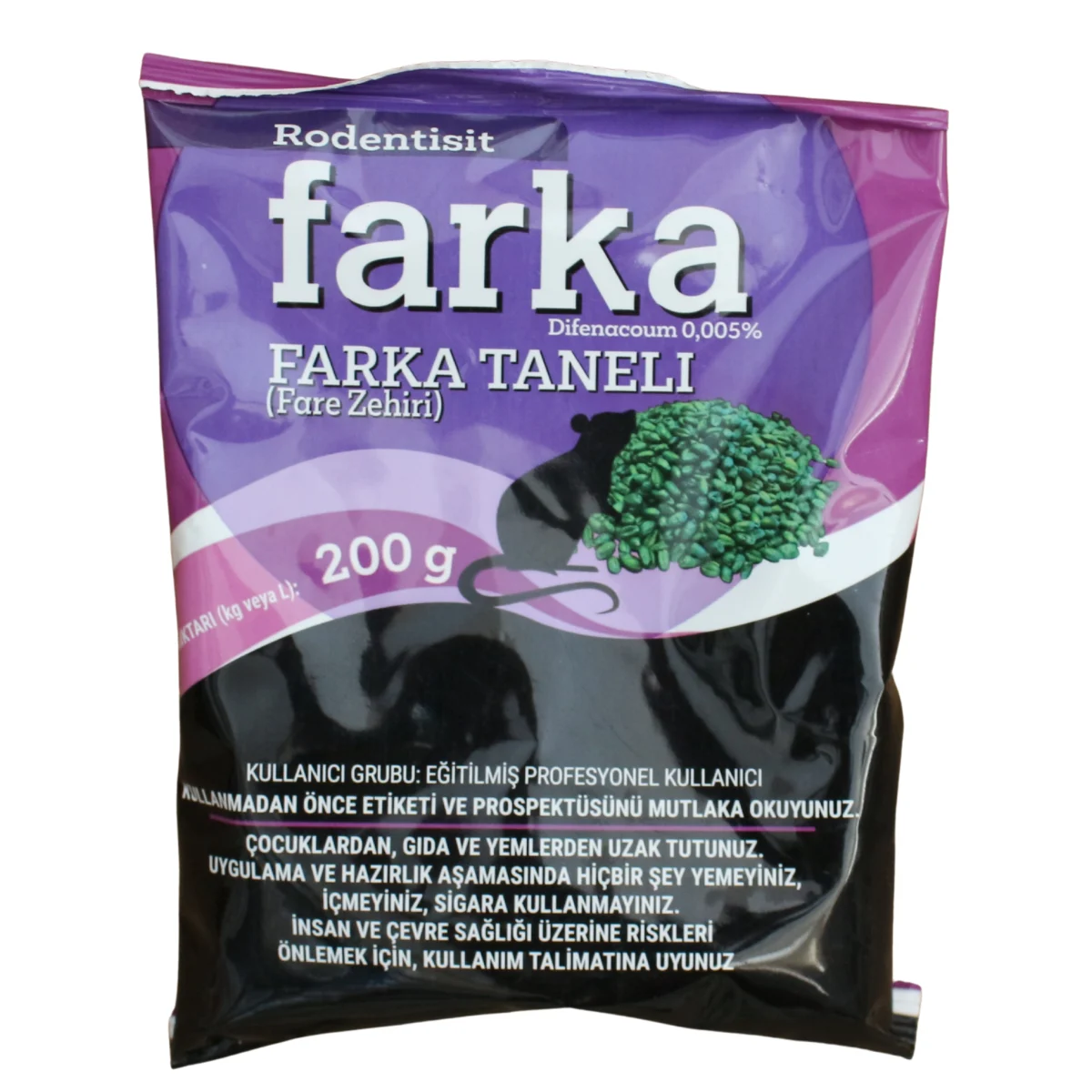 Rodentisit Farka Fare ve Sıçan Yemi - Etkili Kemirgen Mücadele Ürünü ürünü