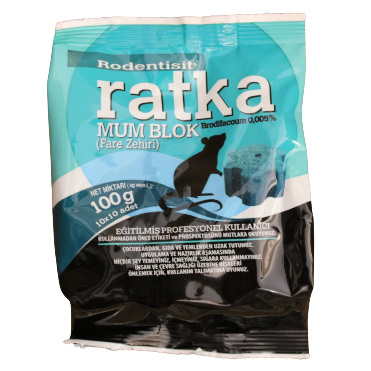 Rodentisit Ratka Mum Blok Fare Zehiri - Kemirgen Mücadele Bloğu ürünü