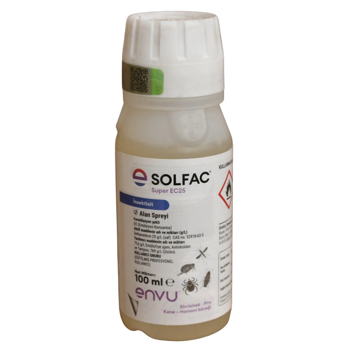Solfac Super EC25 İnsektisit Alan Spreyi - Geniş Spektrumlu Haşere Kontrol İlaçlama Ürünü ürünü