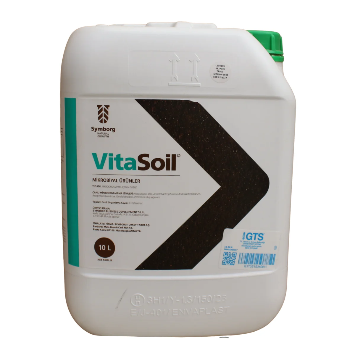 Vitasoil Mikroorganizma İçeren Sıvı Gübre 10 Litre | Toprak Canlandırıcı, Biyolojik Aktivatör ve Doğal Bitki Besini ürünü
