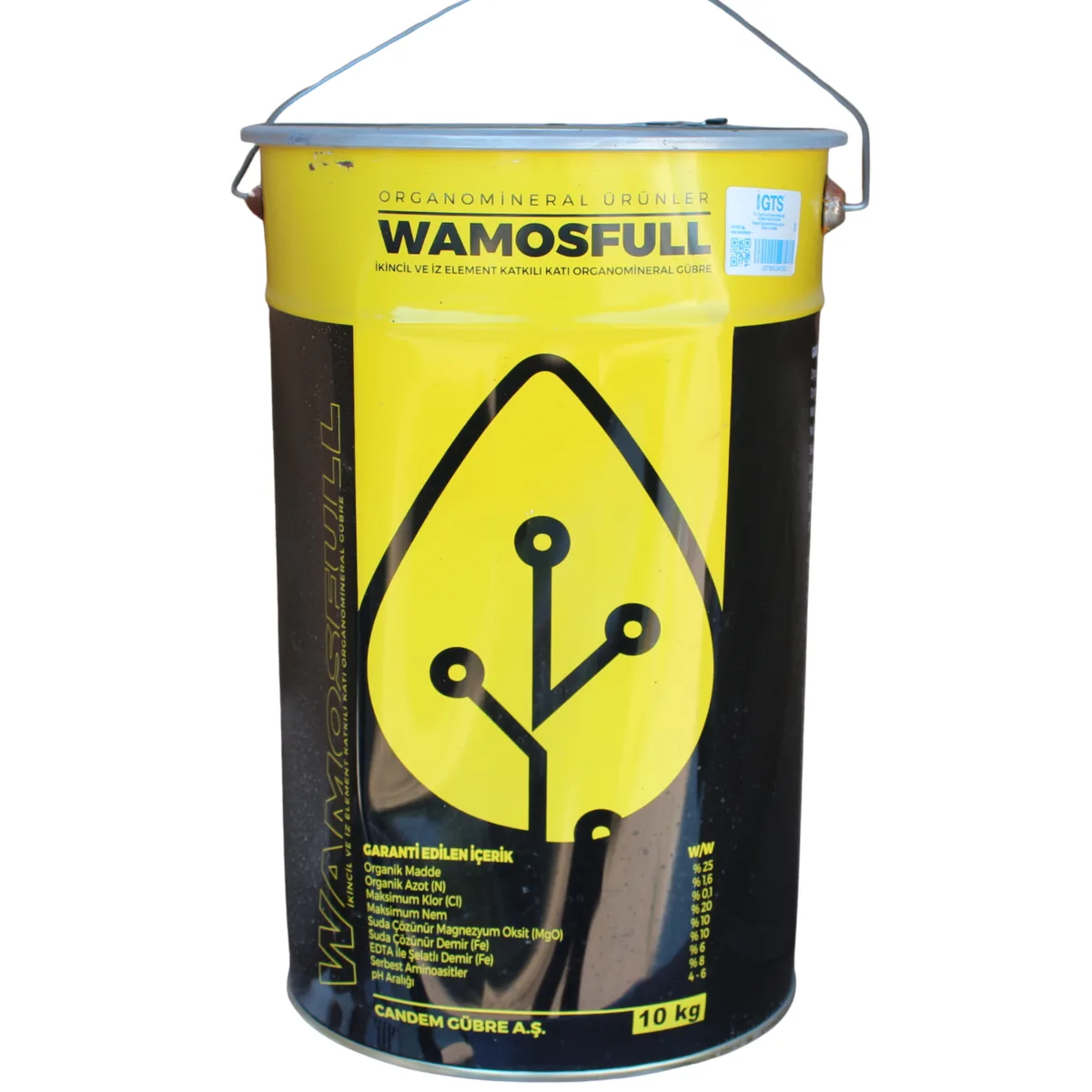 Wamosfull İkincil ve İz Element Katkılı Katı Organomineral Gübre - Komple Bitki Besin ve Toprak Düzenleyici ürünü